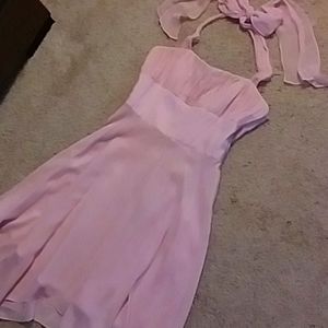 Donna Rocco pale pink halter dress sz 10
